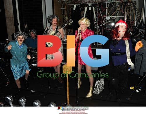 Noel Fielding, Julian Barratt and Mike Fielding at Stella McCartney Christmas party