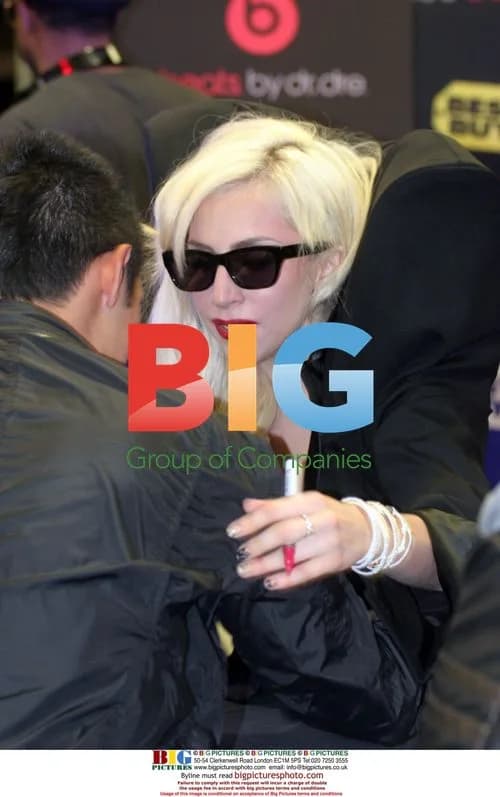 Lady Gaga signs albums in West Hollywood