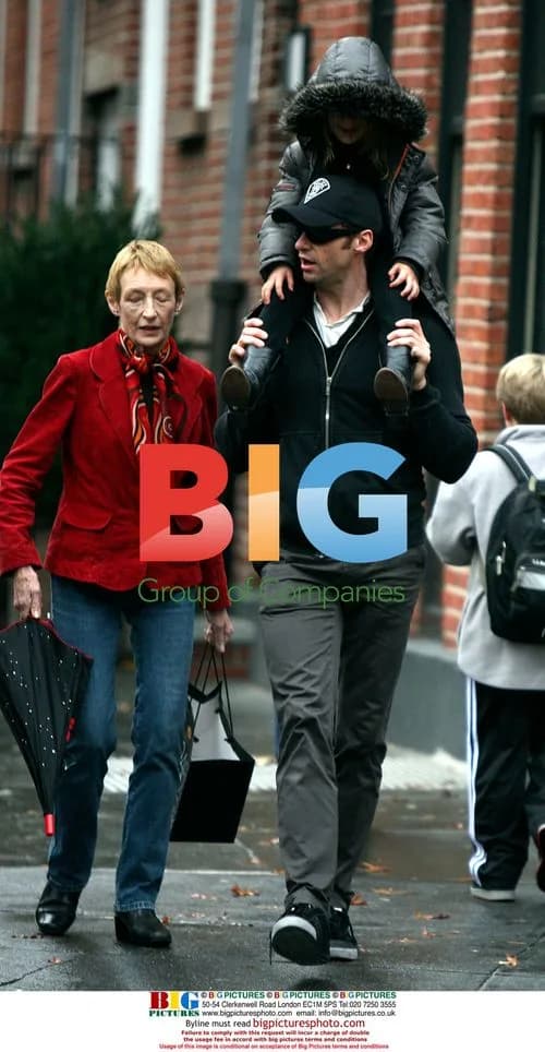 Hugh Jackman taking daughter home from school