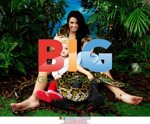 Katie Price with her kids in the jungle