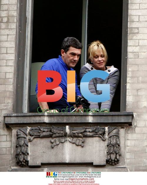 Antonio Banderas and Family Watching Parade