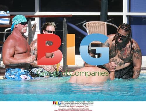 Hulk Hogan Relaxes with Girlfriend at Hotel