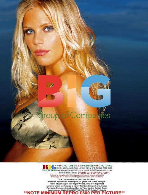 Elin Nordegren and Tiger Woods