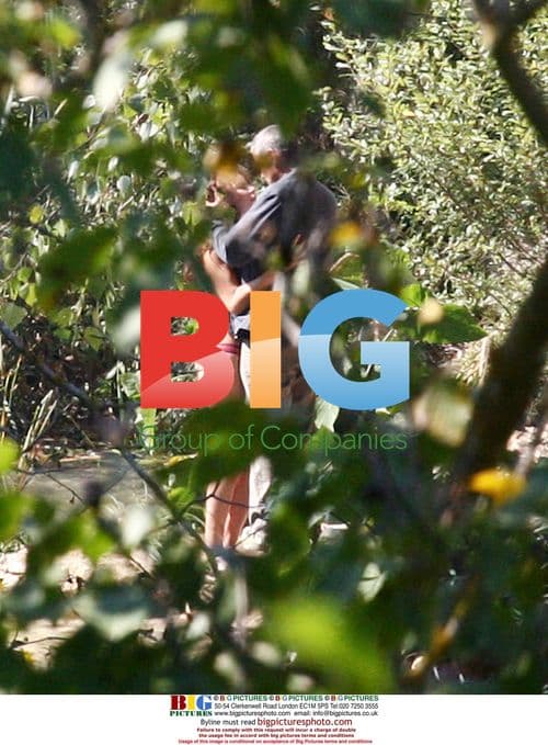 Violante Placido Topless Kissing George Clooney on Film Set