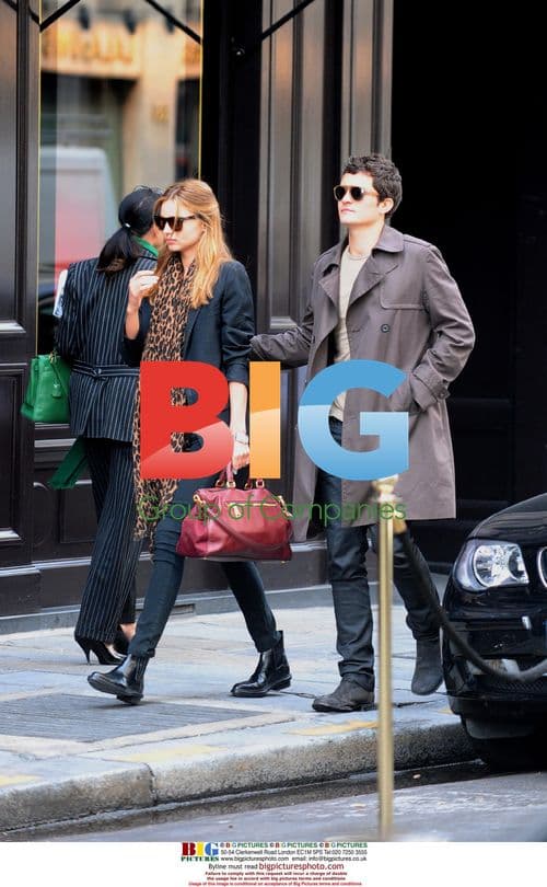 Orlando Bloom and Miranda Kerr in Paris