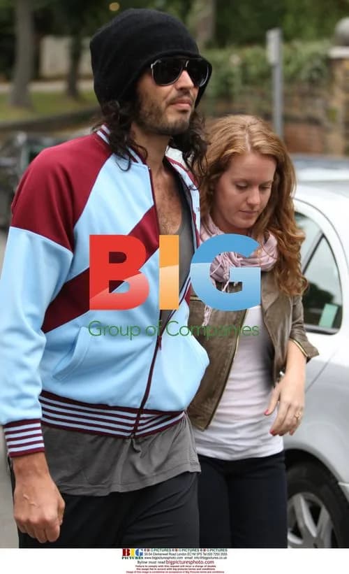 Russel Brand and Katy Perry leaving London