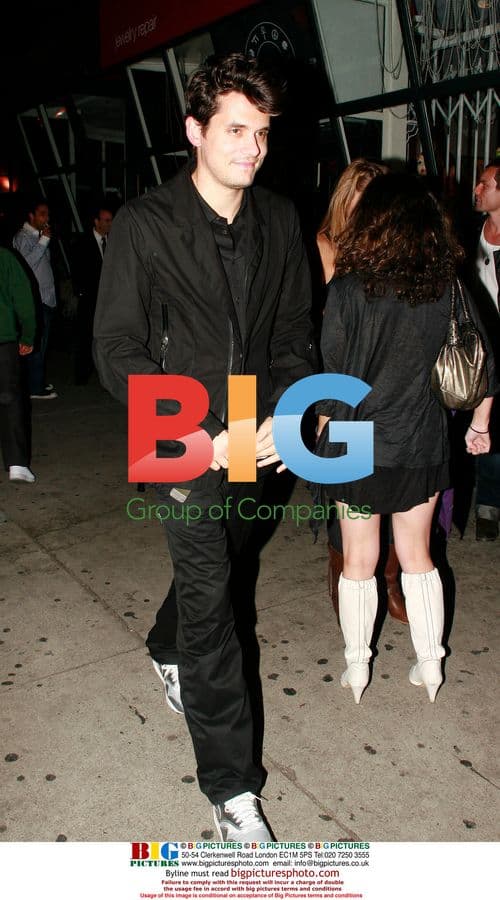 John Mayer Leaving Bar with Red Ear