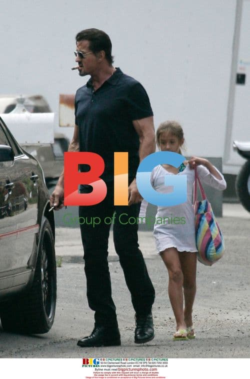 Stallone Family Malibu Beach Day