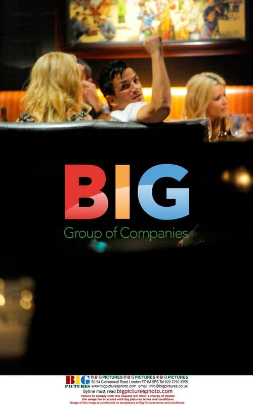 Nicola McClean and Peter Andre at Mayfair Hotel