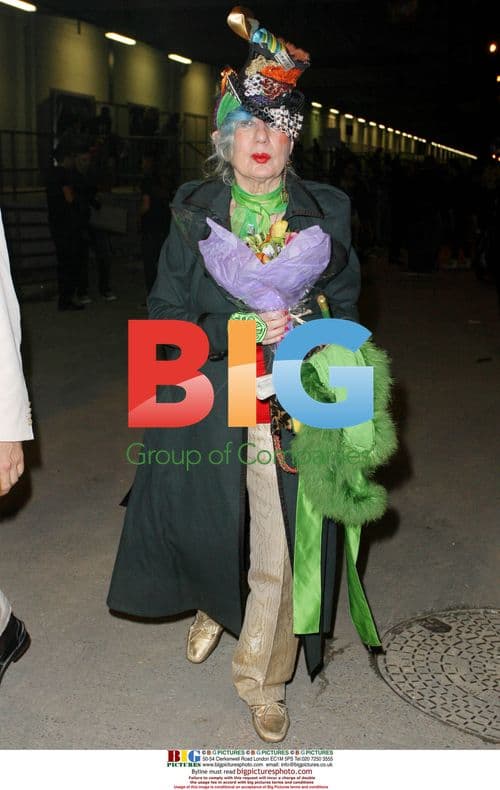 Anna Piaggi at Hermes Fashion Show