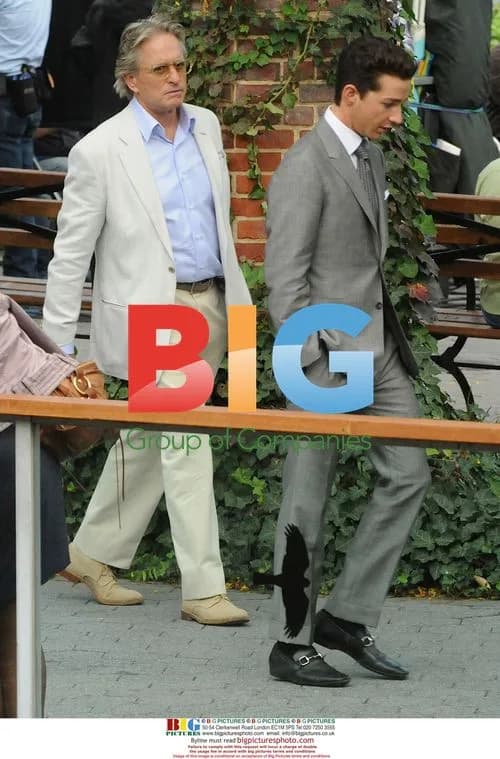 Michael Douglas and Shia LaBeouf on 'Wall Street 2' Set