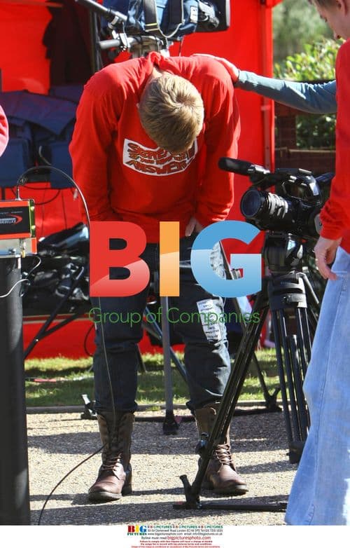 Jeff Brazier and Anthea Turner at Thorpe Park