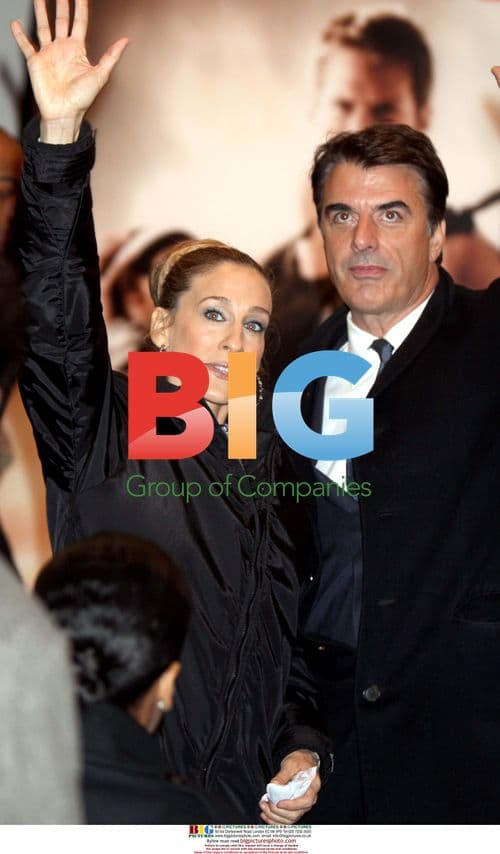 Sara Jessica Parker and Chris Noth on 'Sex & The City' set