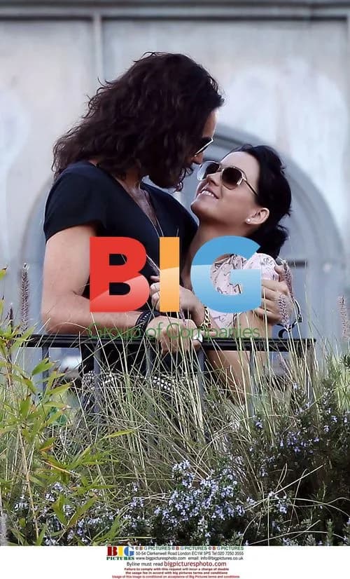 Katy Perry and Russell Brand at Hollywood Hills Party