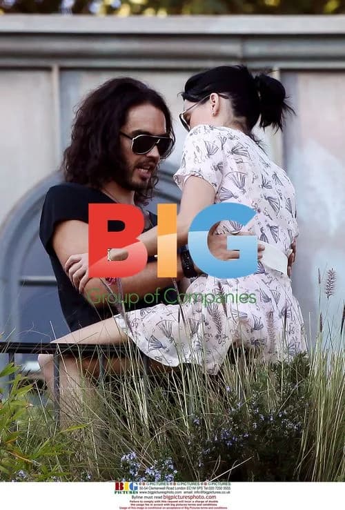Katy Perry and Russell Brand at a Hollywood party