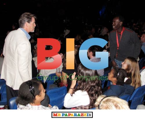 Pierce Brosnan and Don Cheadle at Kooza Opening Party