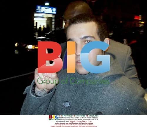 Pete Wentz outside The London Hotel