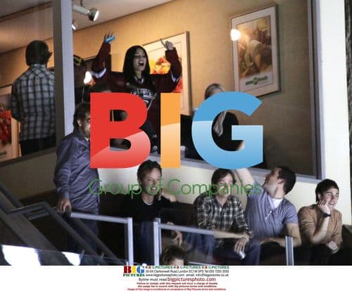 Vanessa Hudgens and Zac Efron at Hockey Game