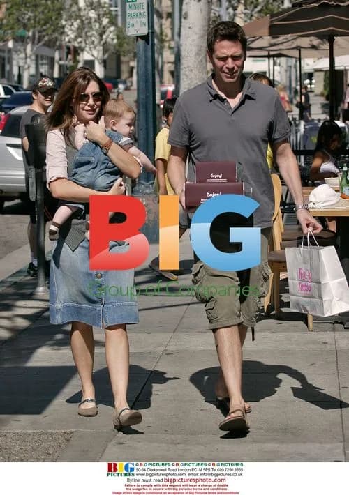 Alyson Hannigan and Alexis Denisof with baby Satyana
