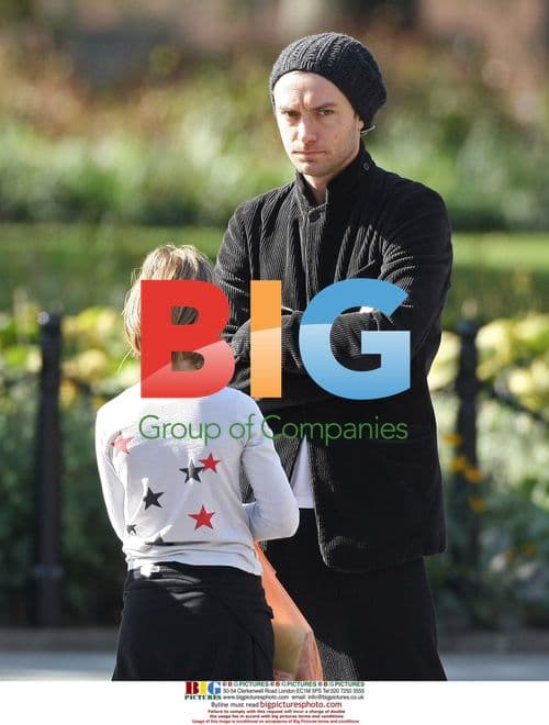 Jude Law with Family Halloween Costume Shopping