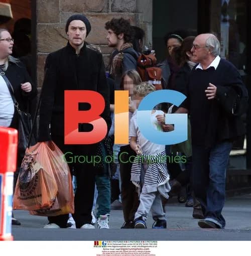 Jude Law and Family Halloween Shopping in NYC