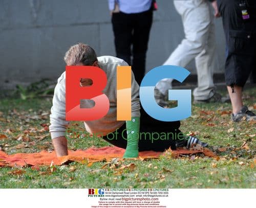 Mel Gibson Films 'The Beaver' in NYC