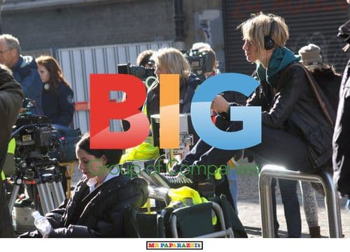 Ruta Gedmintas and Laura Fraser on 'Lip Service' set