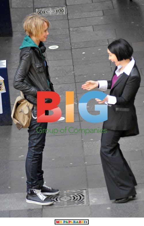 Ruta Gedmintas and Laura Fraser on 'Lip Service' Set