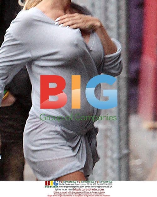 Pamela Anderson Arriving at Toronto Fashion Week