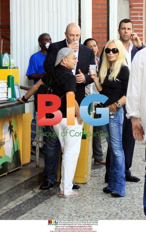 Donatella Versace Strolls in Rio