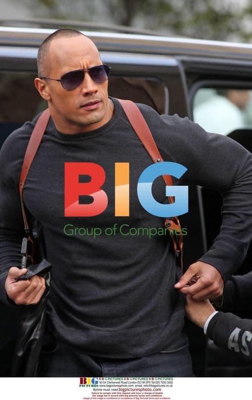 The Rock and Samuel L. Jackson Film Action Scene