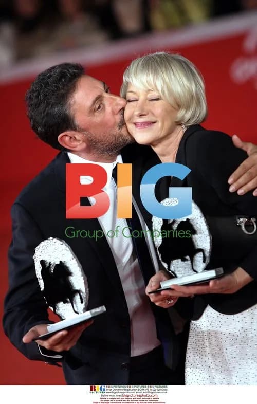 Sergio Castellito and Helen Mirren at Rome Film Festival