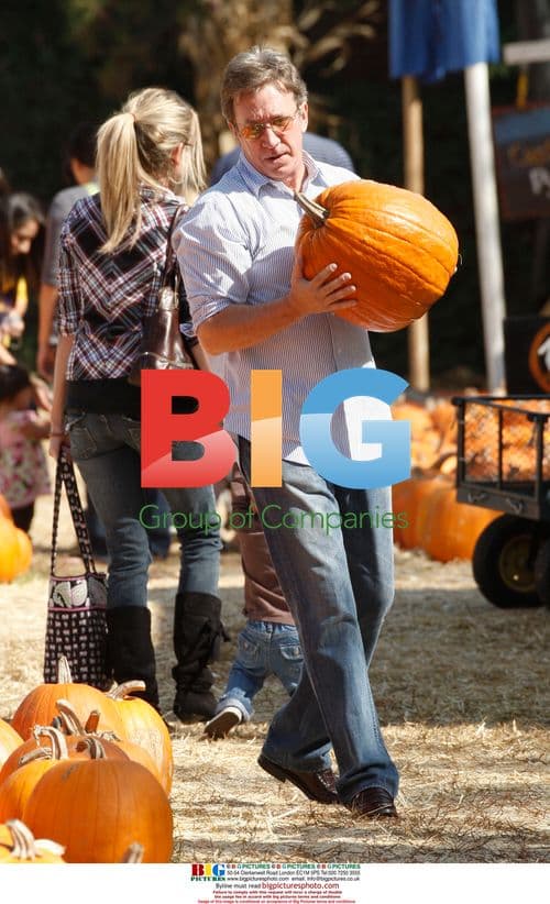 Tim Allen at Pumpkin Patch with Family
