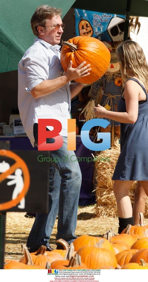 Tim Allen and Family at Pumpkin Patch