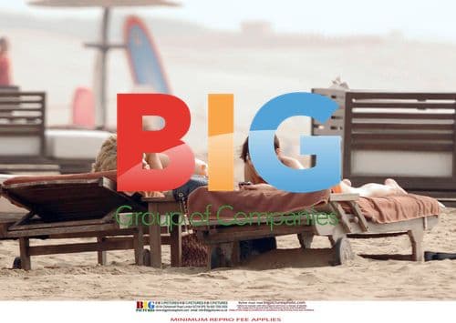 Natalie Imbruglia sunbathing in Morocco