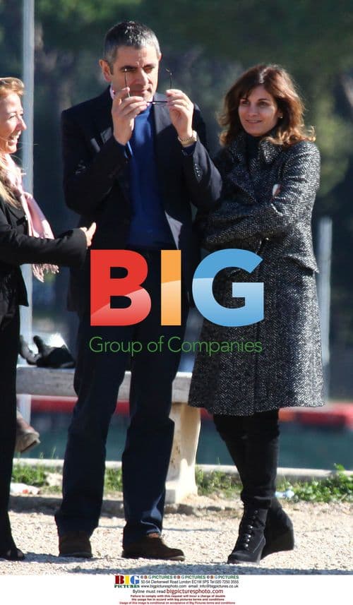 Rowan Atkinson and Family Visit Rome