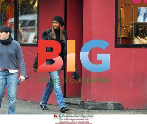 Iman Jaywalks in Soho