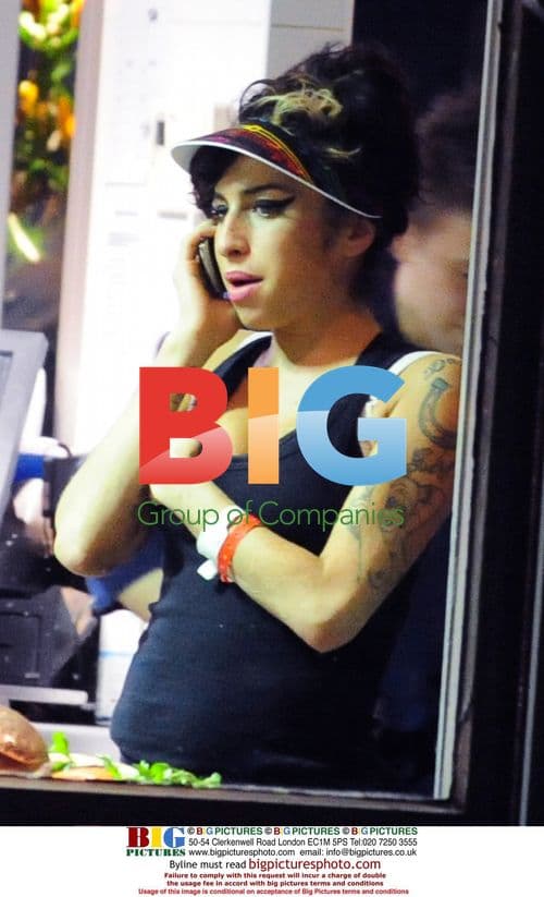 Amy Winehouse at London Fish Shop