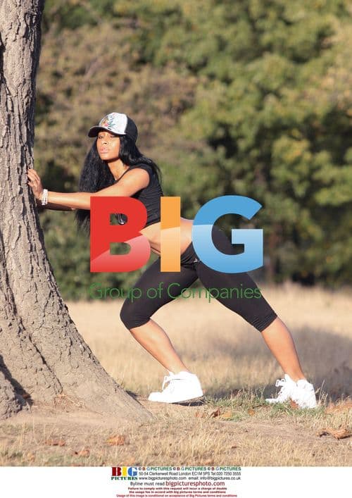 X Factor's Kandy Rain Train in Hyde Park