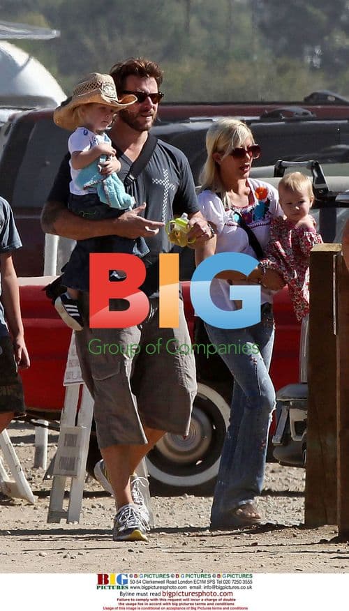 Tori Spelling's Family at Pumpkin Patch