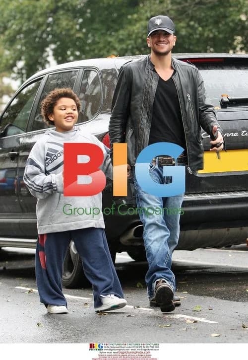 Peter Andre and Harvey in Brighton