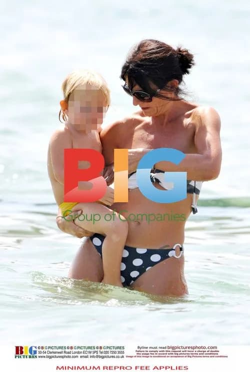 Davina McCall on Family Vacation