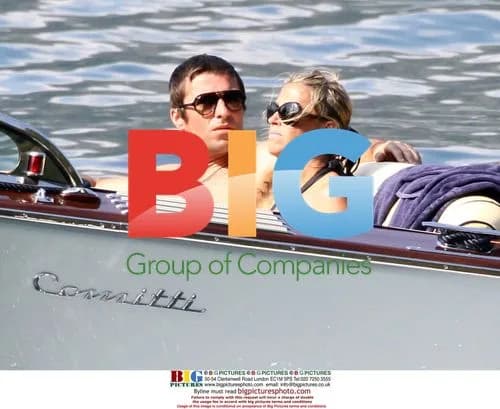 Liam Gallagher Relaxes on Boat with Nicole Appleton
