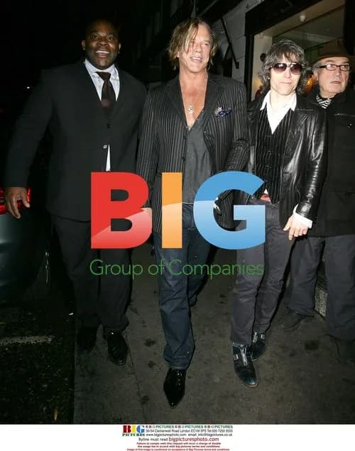 Mickey Rourke Leaving Maroush in London