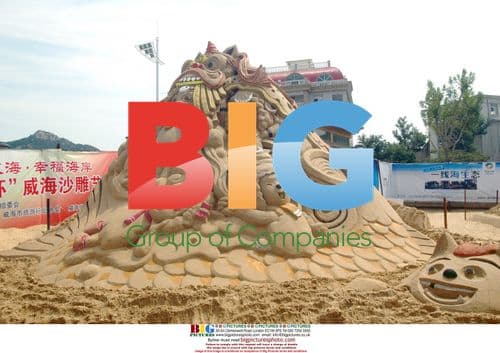 Sand sculpture festival opening