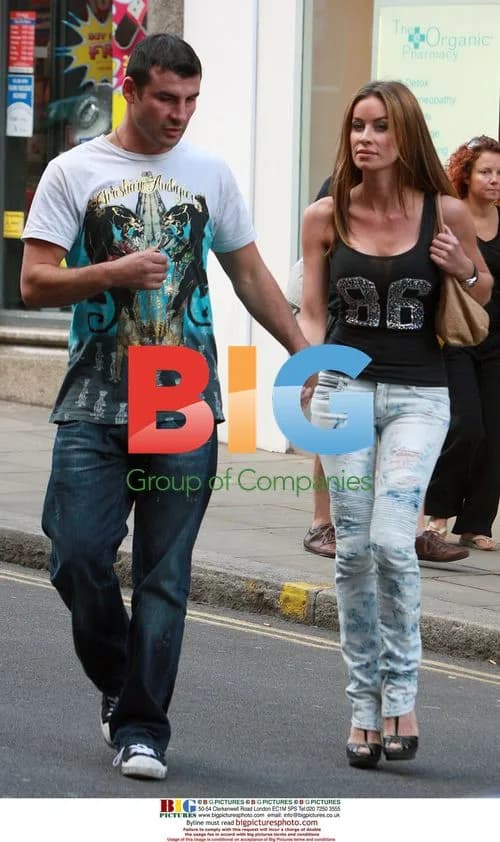 Joe Calzaghe and Jo Emma Larvin Lunch in London