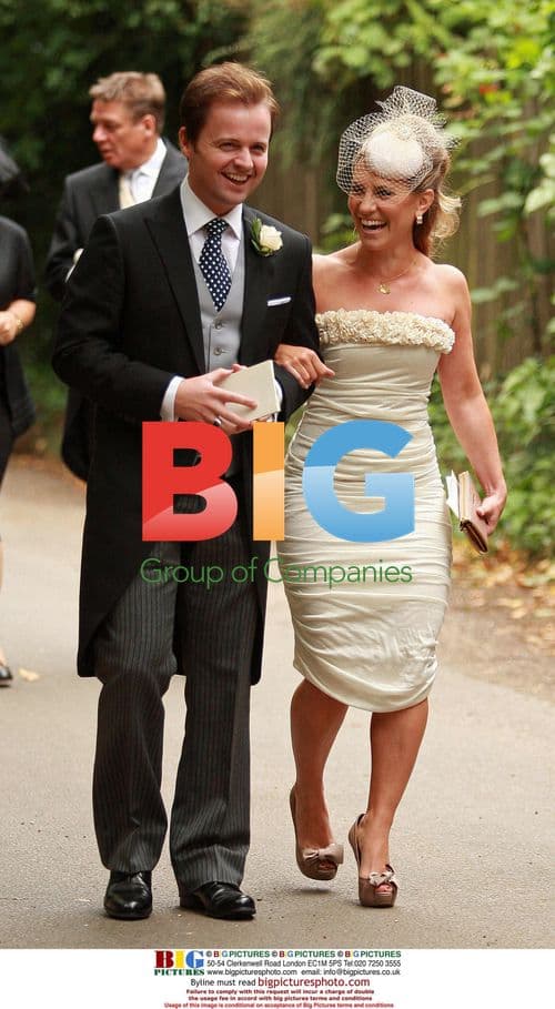 Dec Donnelly and Georgie Thompson at Wedding