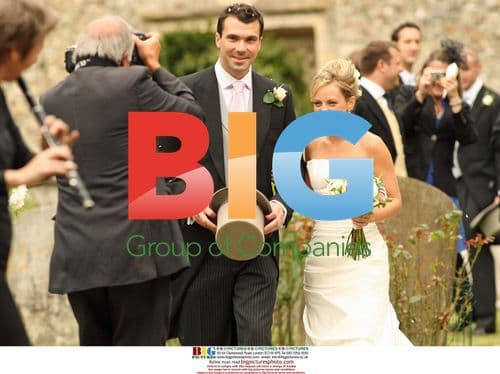 Dec Donnelly and Georgie Thompson at Wedding