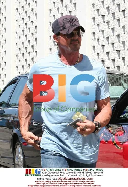 Sylvester Stallone Arrives at Cafe Roma