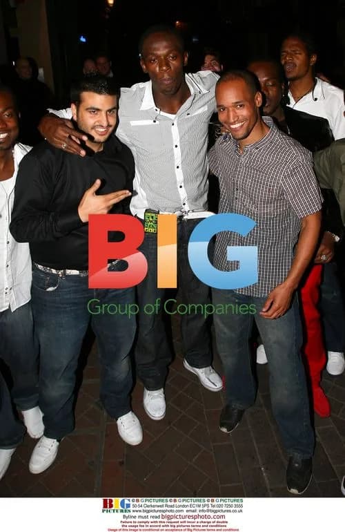 Usain Bolt and Lewis Hamilton night out